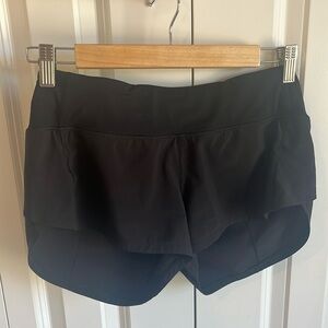 Lululemon, black speed up shorts